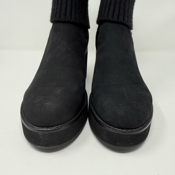 New Eileen Fisher Jala Tumbled Nubuck Platform Boot Sz US 7.5 - Picture 7 of 11